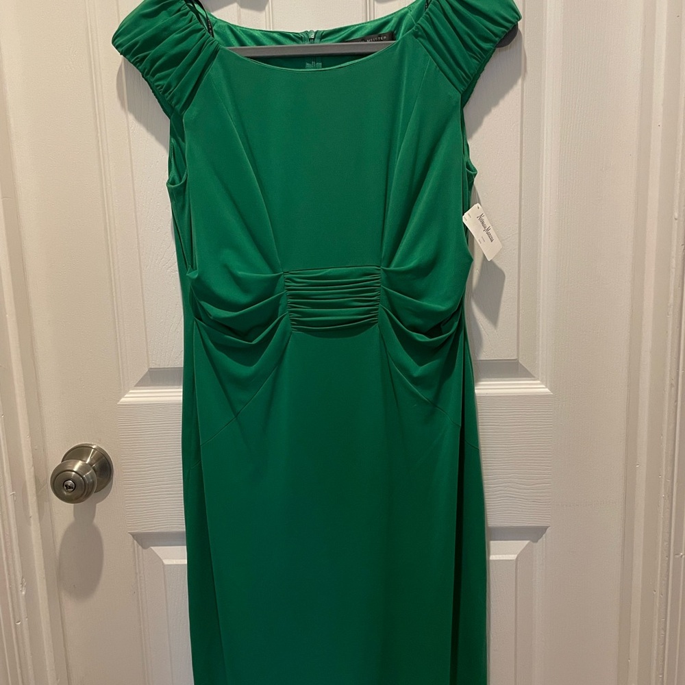 David Meister Elegant Green Dress
